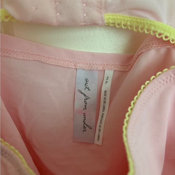 urban outfitters pink out from under mesh balconette bra cami - Picture 3 of 3